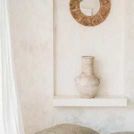 The Palm Tree Mirror - Natural - M