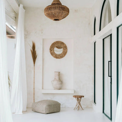 The Palm Tree Mirror - Natural - M