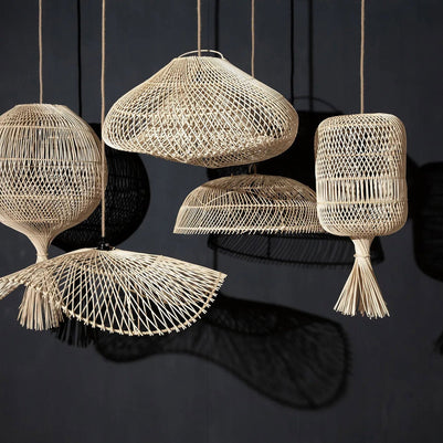 The Wonton Floor Lamp - Pendant - Natural