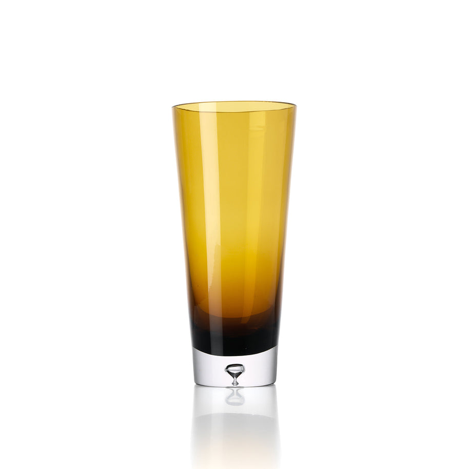 Vase Sonnenuntergangsglühen - Braun-Gold - L
