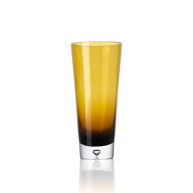 Vase Sonnenuntergangsglühen - Braun-Gold - L
