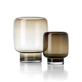 The Smoky Cube Vase - Brown - L