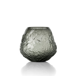 Die Erdkrater-Vase - Schwarz - L