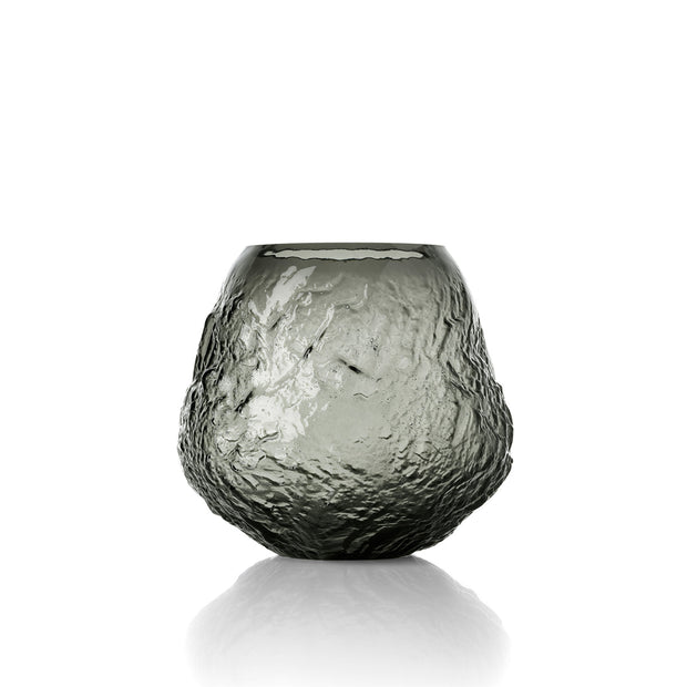 Die Erdkrater-Vase - Schwarz - L