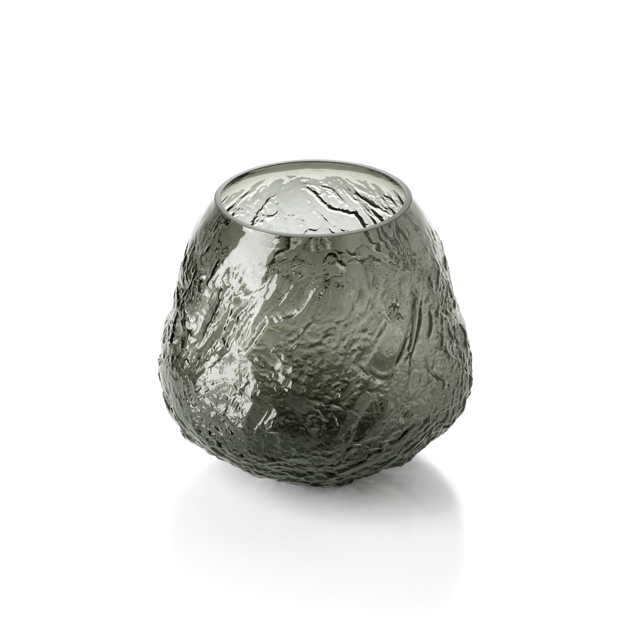 Die Erdkrater-Vase - Schwarz - L