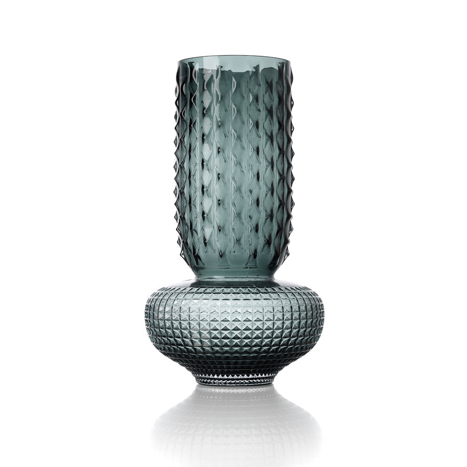Die Saphir-Juwelen-Vase - Blau - L