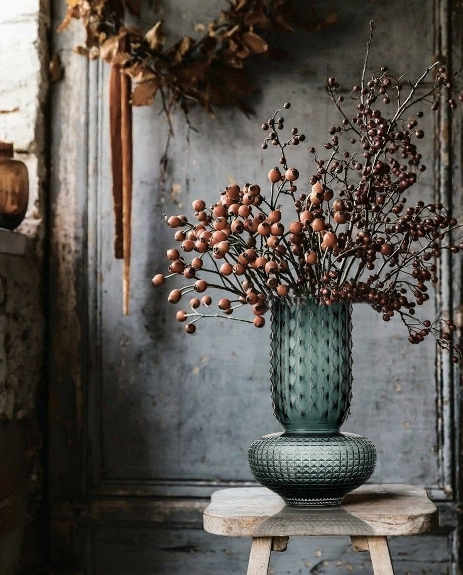 Die Saphir-Juwelen-Vase - Blau - L