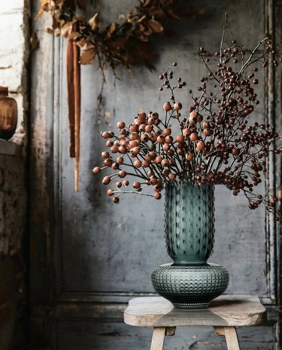 Die Saphir-Juwelen-Vase - Blau - L