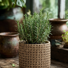 The RattanRock Planter - Natural - M