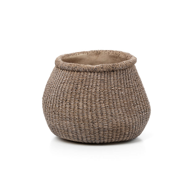 The Faux-Puff Planter - Brown - L