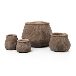 The Faux-Puff Planter - Brown - S