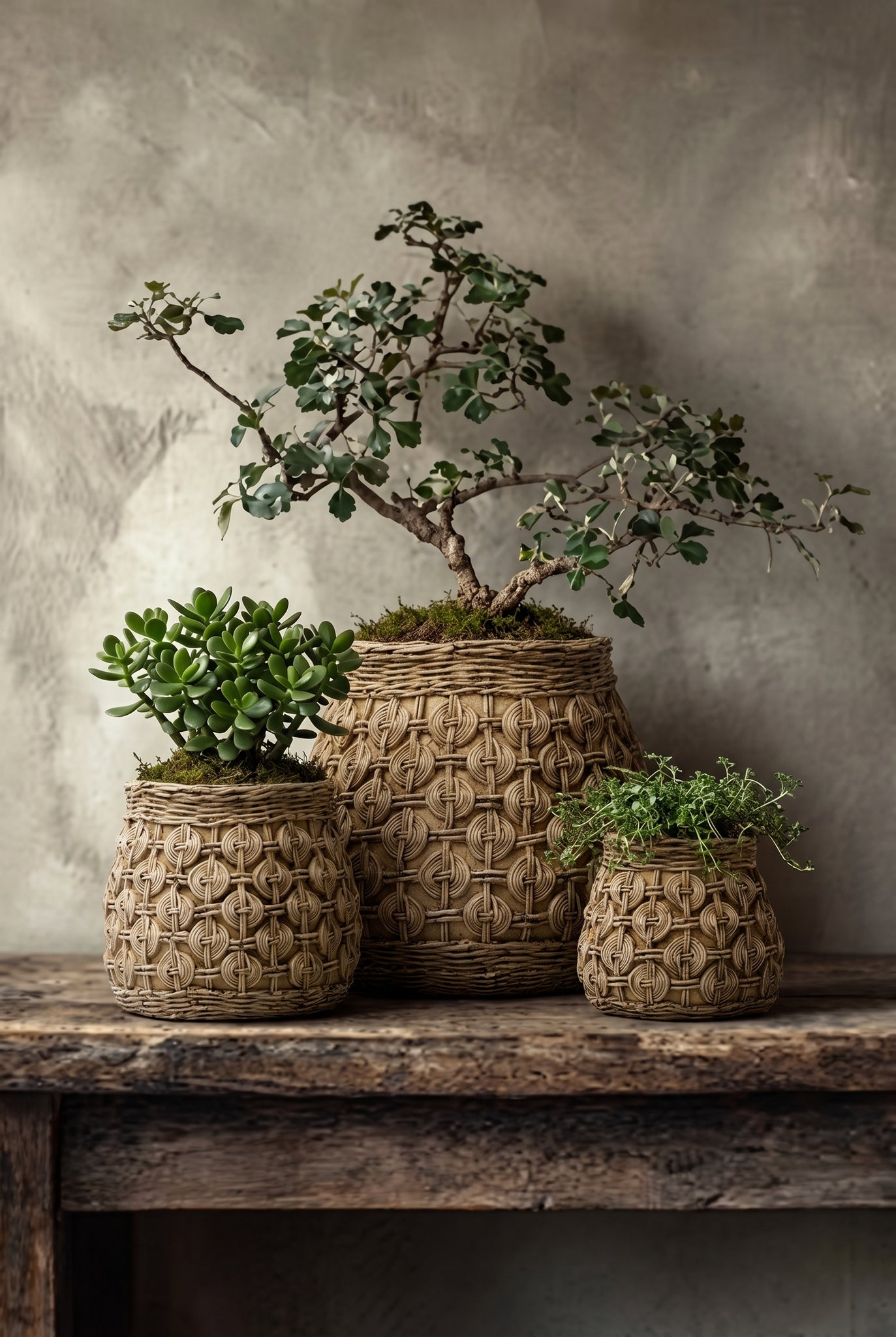 The Knot Concrete Planter - L