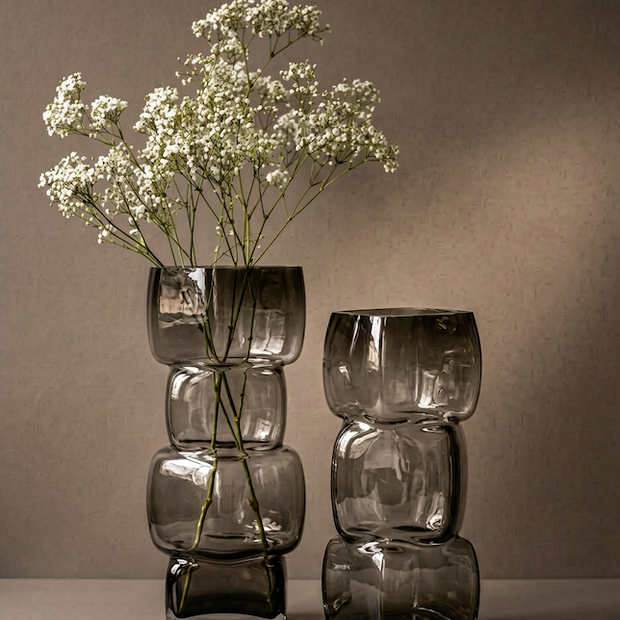 The Cubes Vase - Dark Grey - L