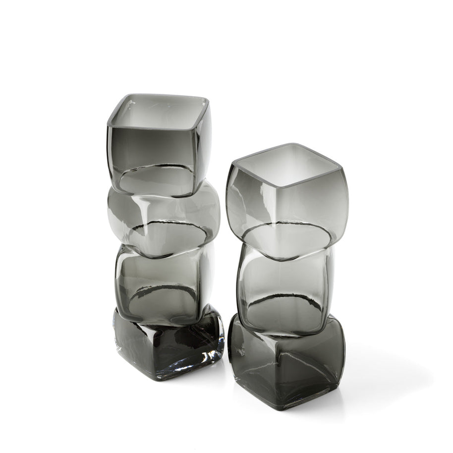 The Cubes Vase - Dark Grey - M