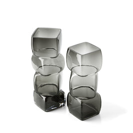 The Cubes Vase - Dark Grey - M