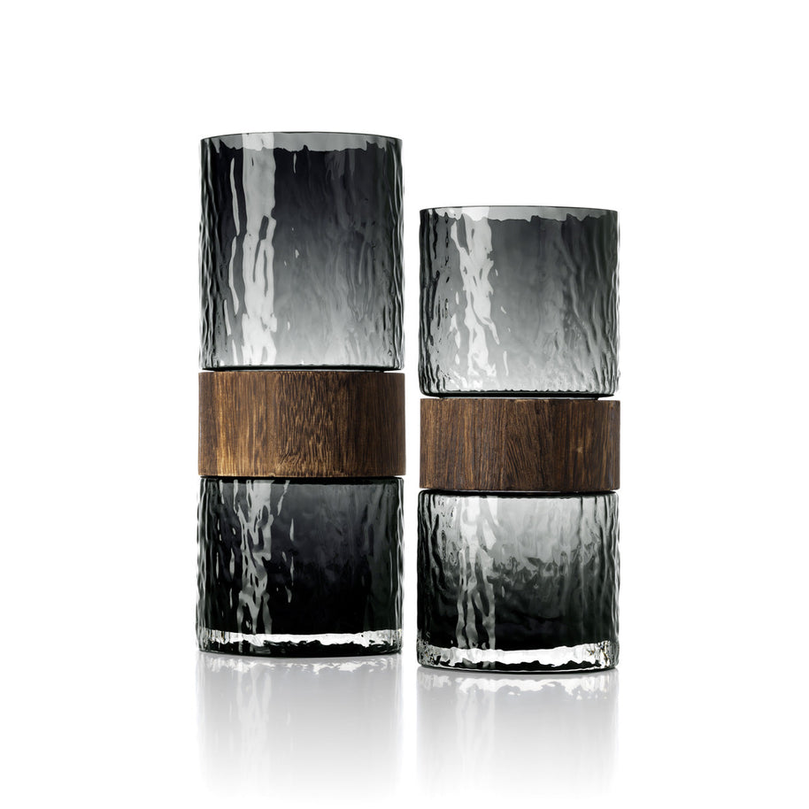 The Wood You Be Mine Vase - Dark Grey - M