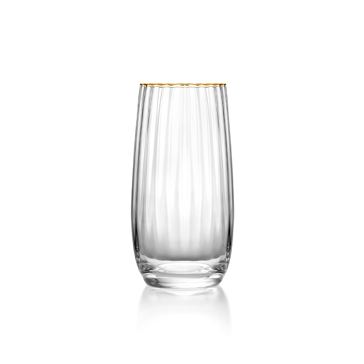 Highball mit goldenem Rand - Naturgold