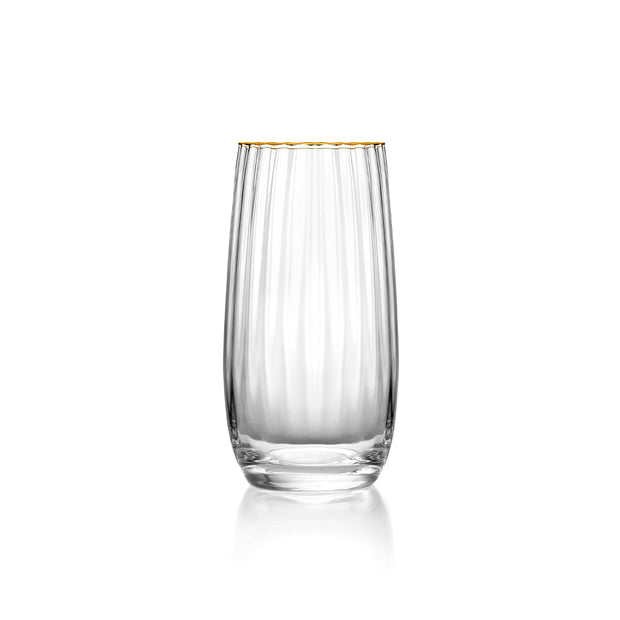 Highball mit goldenem Rand - Naturgold