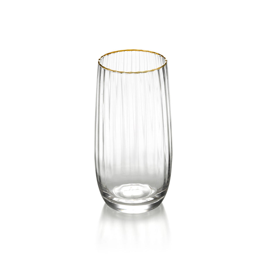 Highball mit goldenem Rand - Naturgold
