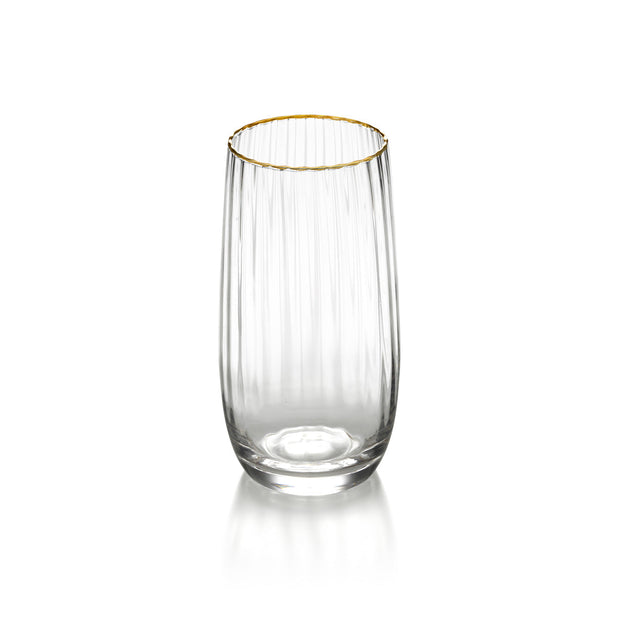 Highball mit goldenem Rand - Naturgold