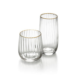 Highball mit goldenem Rand - Naturgold