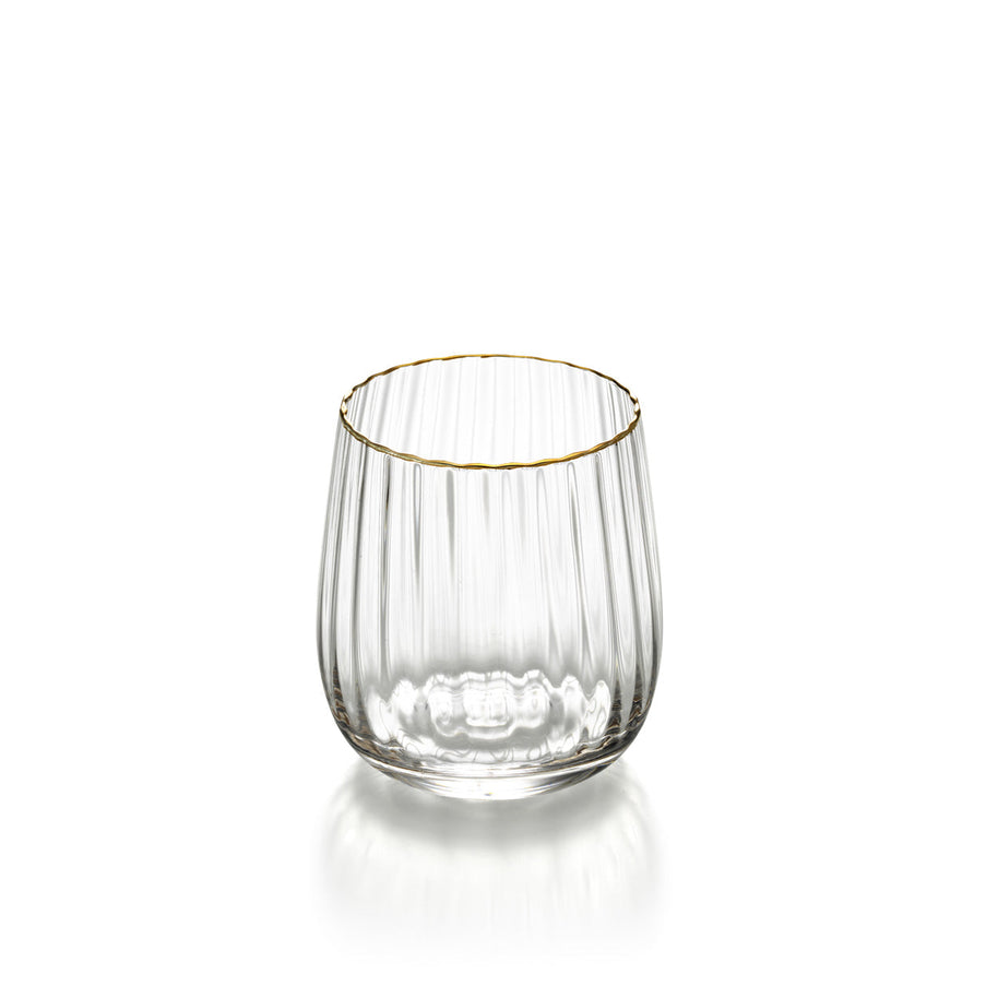 Becher mit goldenem Rand - Naturgold