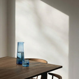 The Azure Hammered Low Tumbler - Blue