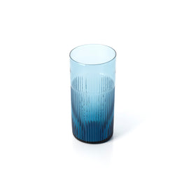Azurblauer, gerippter Tumbler – Blau