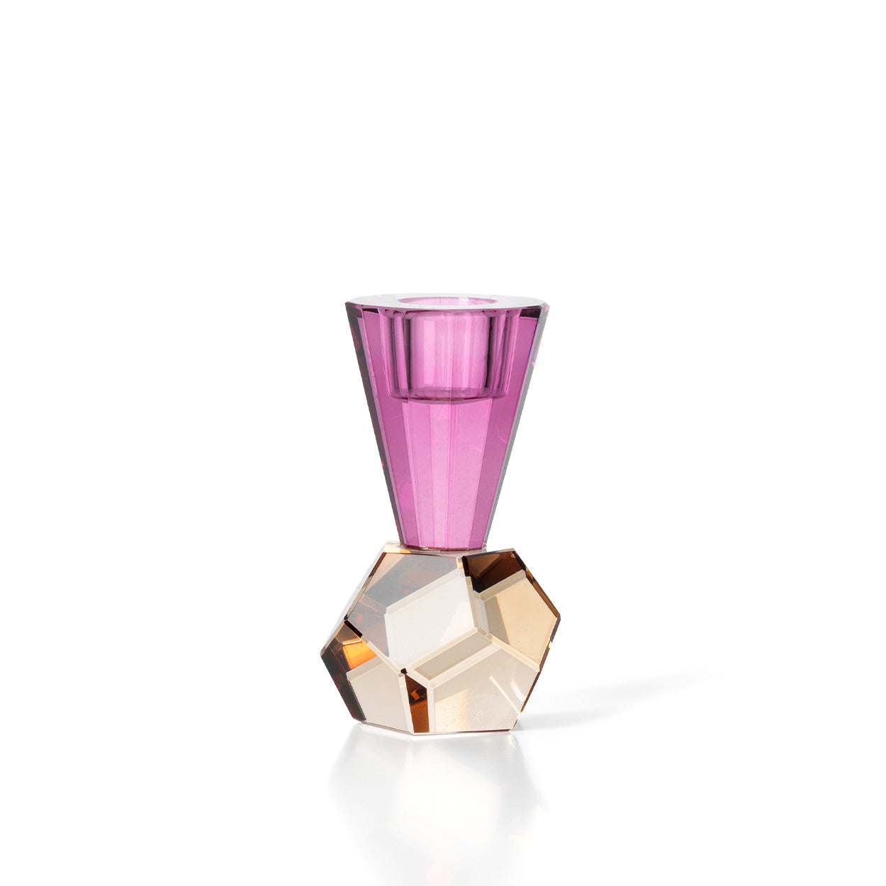 Amethyst‑Flammen‑Kerzenhalter