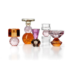 Amethyst‑Flammen‑Kerzenhalter