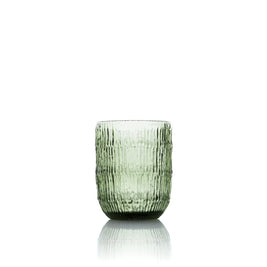 Das Moos-Wellen-Wasserglas - Grün