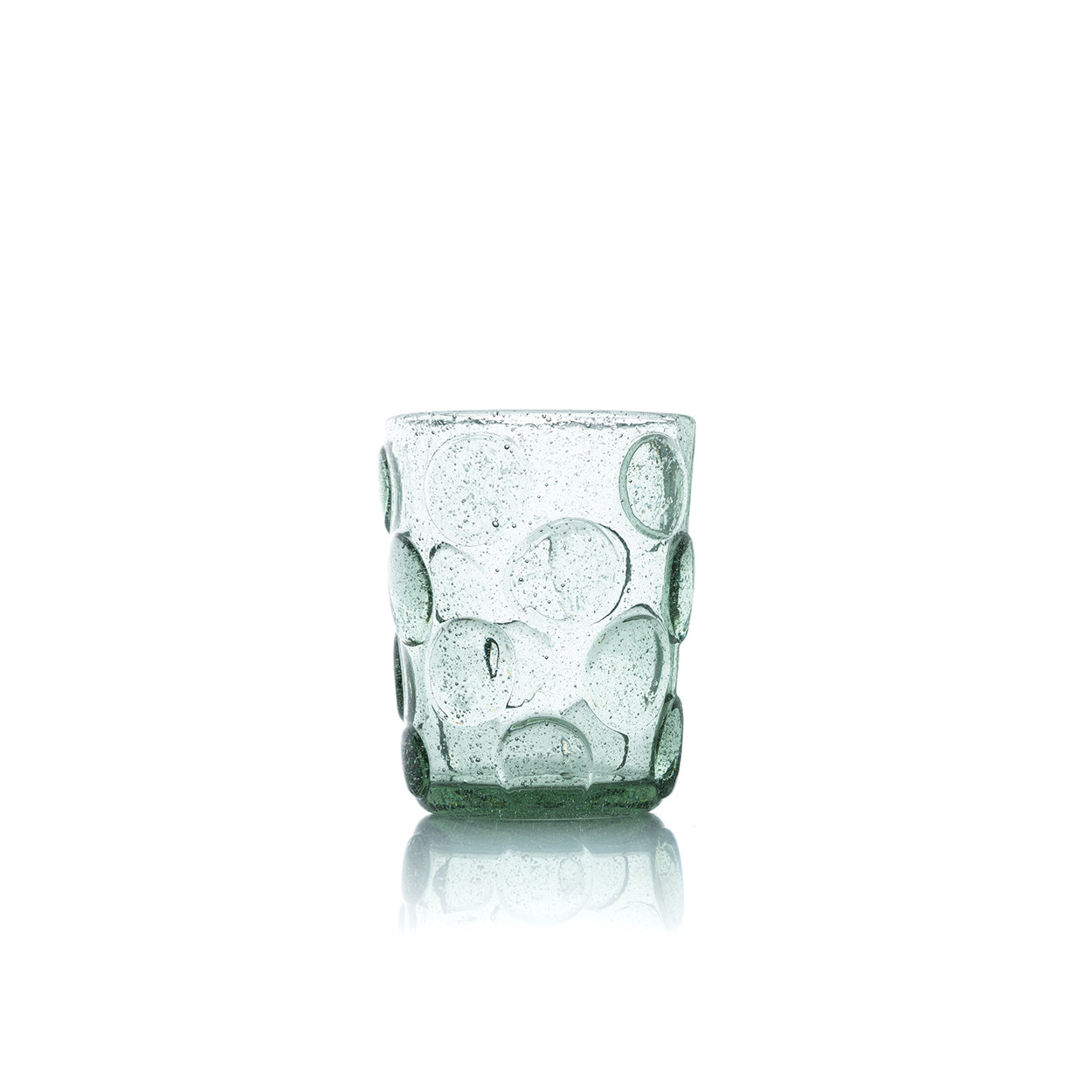 Wasserglas 'Frosted Dot' - Aqua