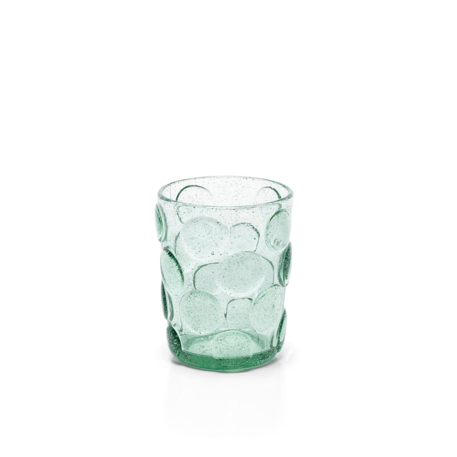 Wasserglas 'Frosted Dot' - Aqua