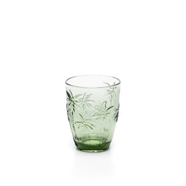 The Palm Breeze Water Glass - Green