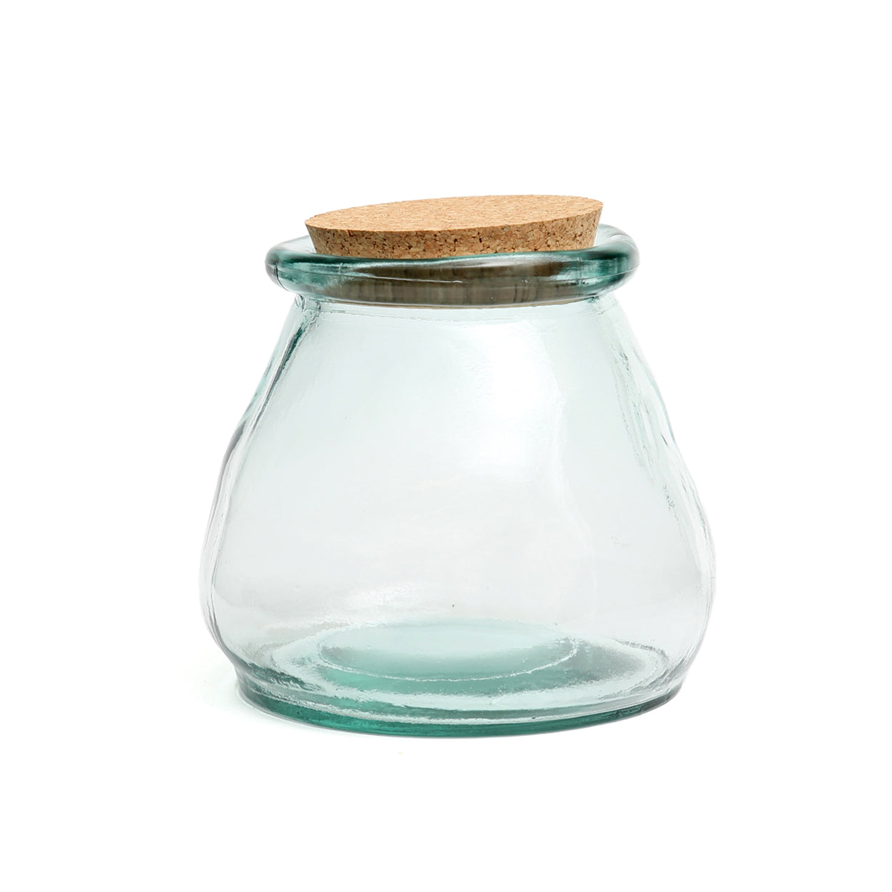 The Belly Glass Pot - Blue - Large