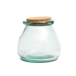 The Belly Glass Pot - Blue - Large