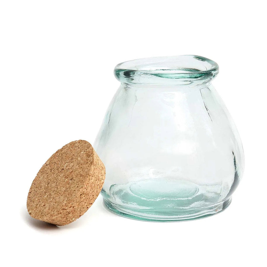 The Belly Glass Pot - Blue - M