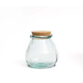 The Belly Glass Pot - Blue - S