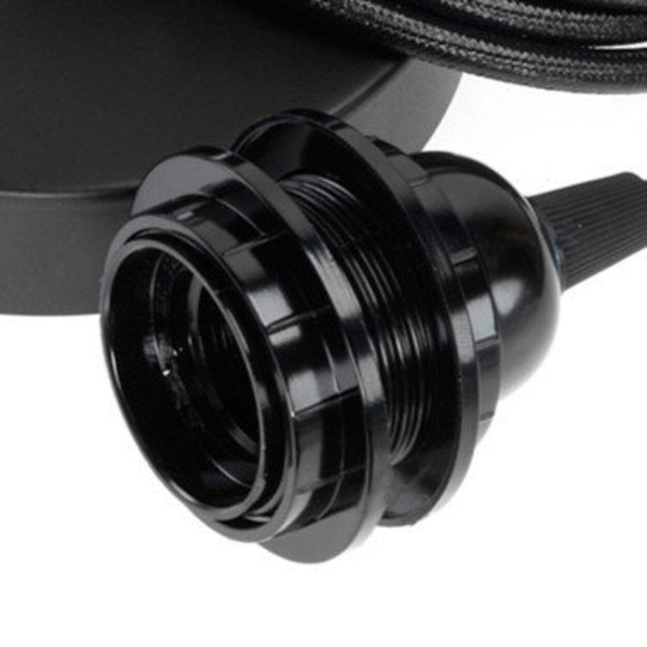 Ceiling Lamp Fitting - Black - 1 Fitting