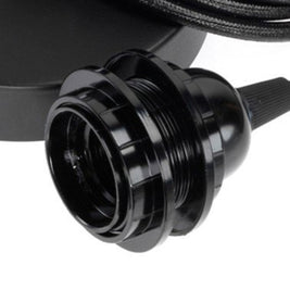 Ceiling Lamp Fitting - Black - 1 Fitting