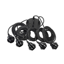 Black ceiling light fittings - set of 5