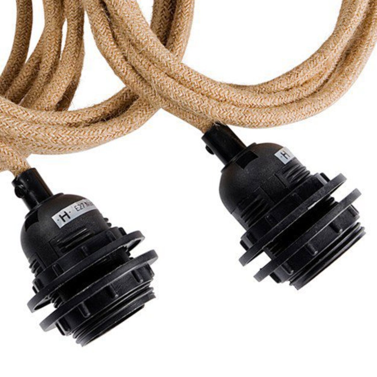3-light ceiling fitting - natural black