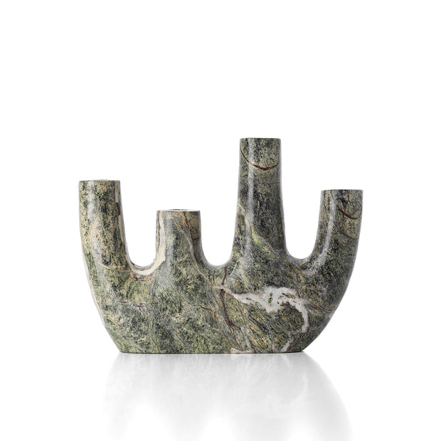 The Bidasar Marble Vase - Green - Tall
