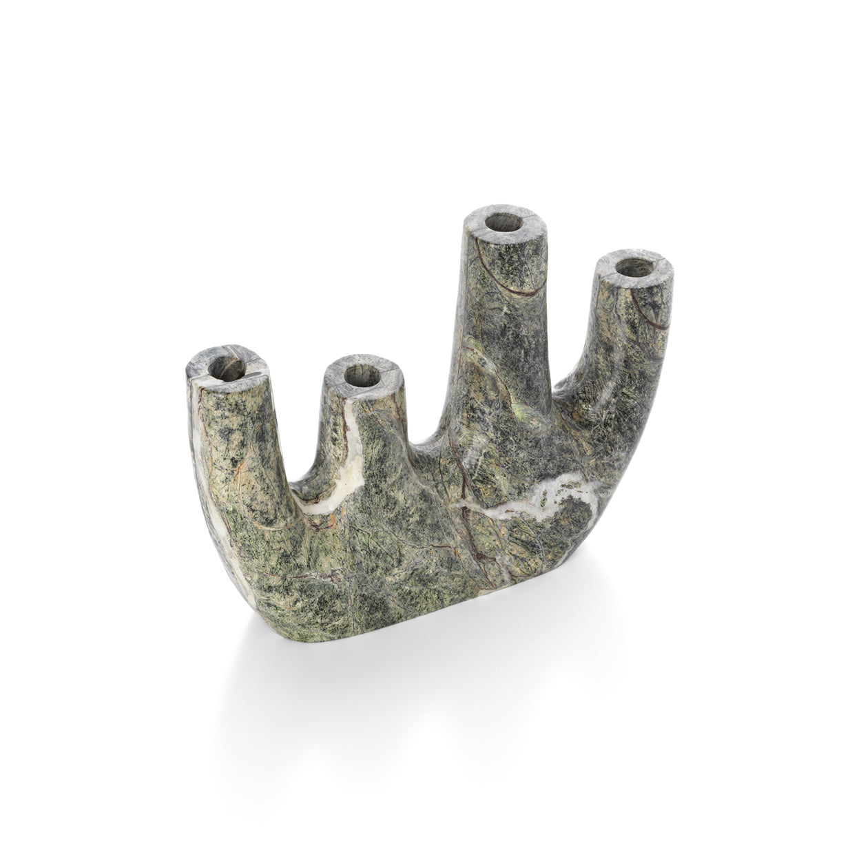 The Bidasar Marble Vase - Green - Tall