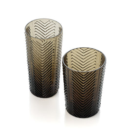 The Herringbone Tumbler - Smoke