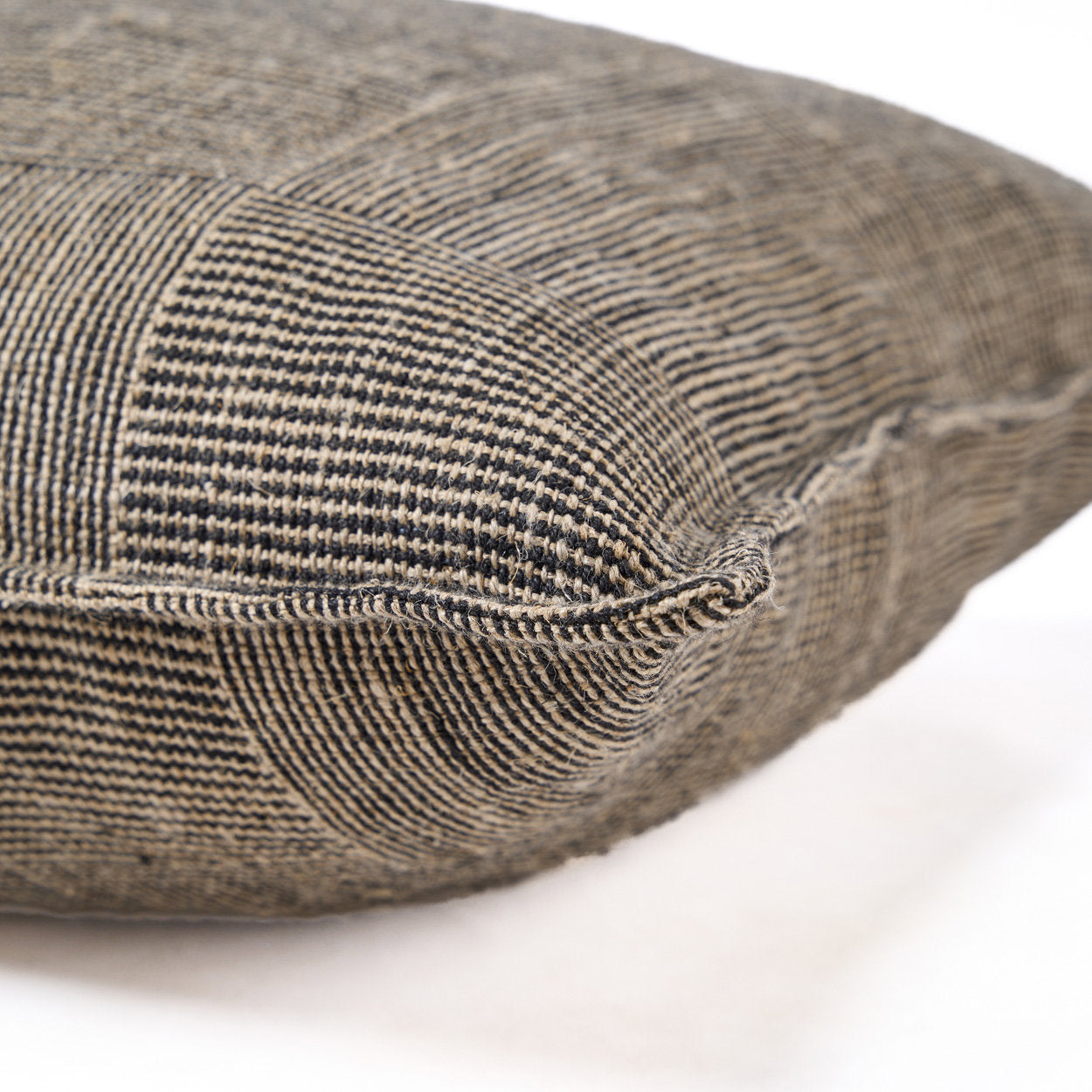 The Bloc Party Cushion Cover - Black/Natural - 50 x 50 cm