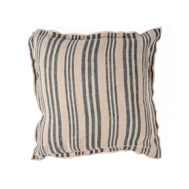 The Nordic Stripe Cushion Cover - Natural/Black - 50 x 50 cm