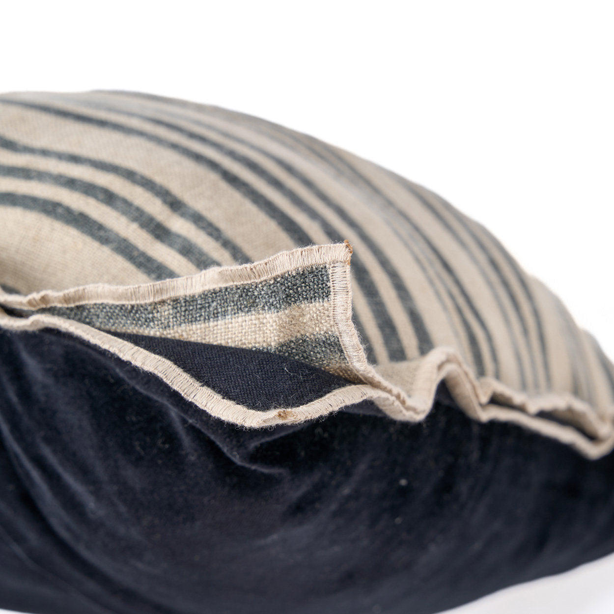 The Nordic Stripe Cushion Cover - Natural/Black - 50 x 50 cm