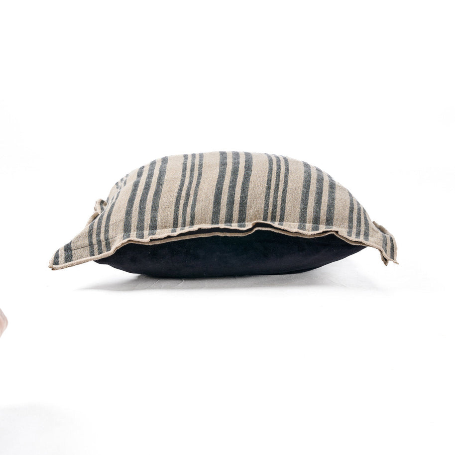 The Nordic Stripe Cushion Cover - Natural/Black - 50 x 50 cm