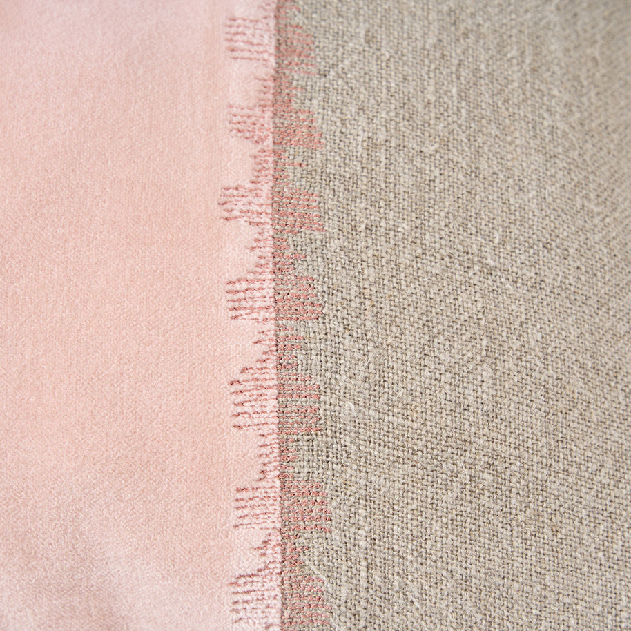 The Velvet Divorce Cushion Cover - Natural Pink - 30x50